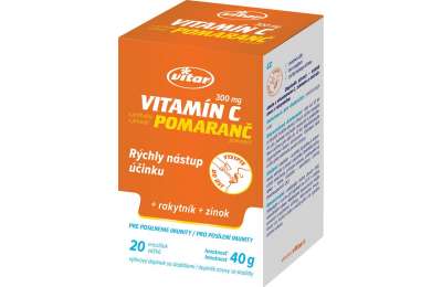 VITAR Vitamin C 300mg+buckthorn+zinc 20x2g